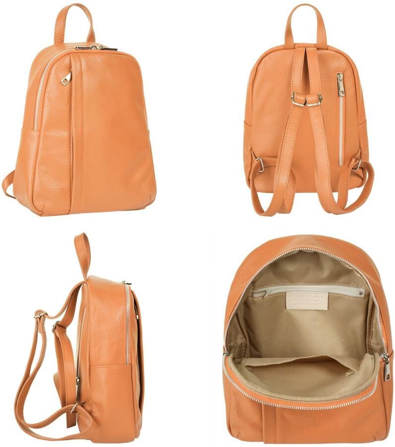 Sa tha Look Rugzak echt leer made in italy