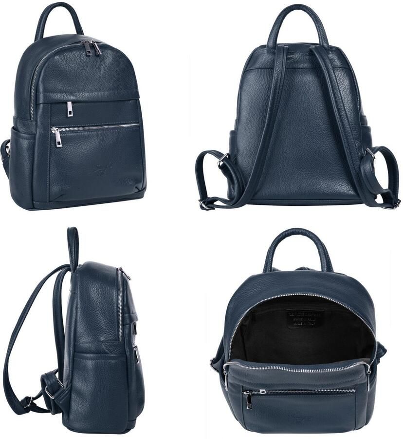 Sa tha Look Rugzak echt leer made in italy