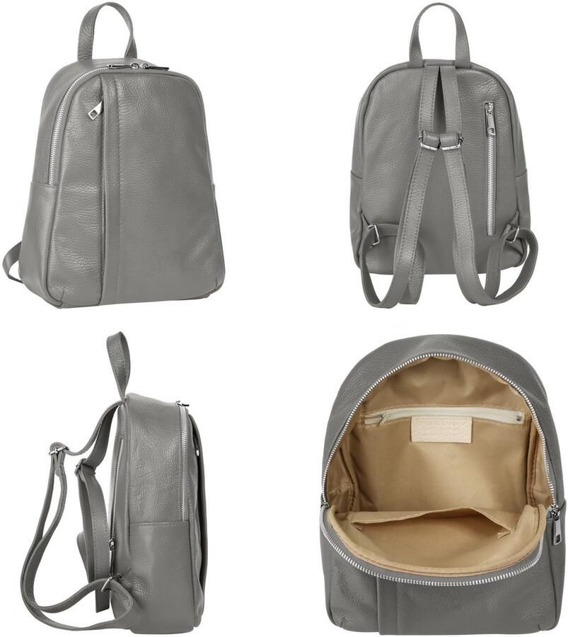 Sa tha Look Rugzak echt leer made in italy