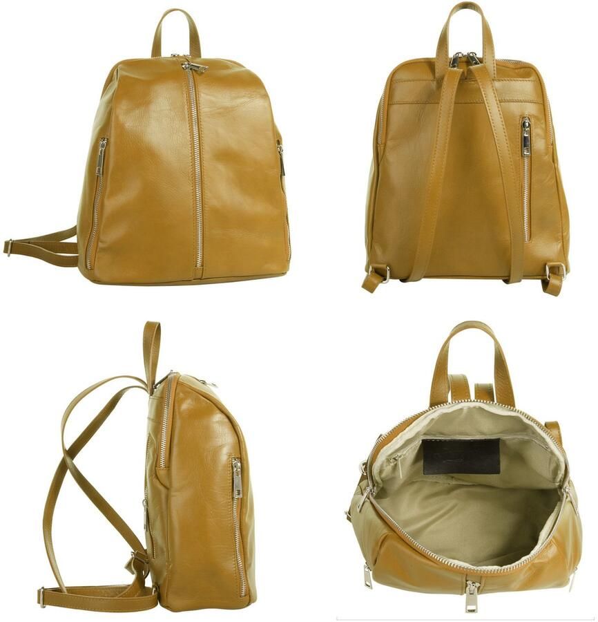 Sa tha Look Rugzak echt leer made in italy