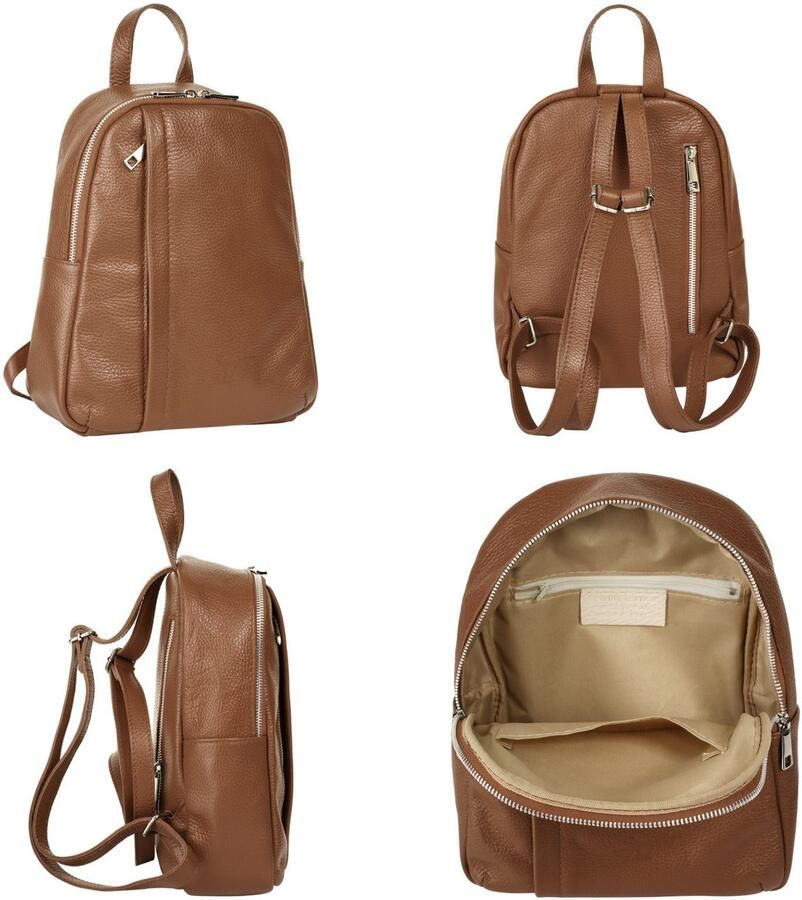 Sa tha Look Rugzak echt leer made in italy