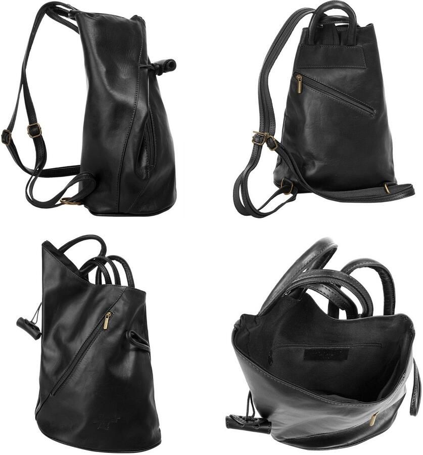 Sa tha Look Rugzak echt leer made in italy - Foto 2