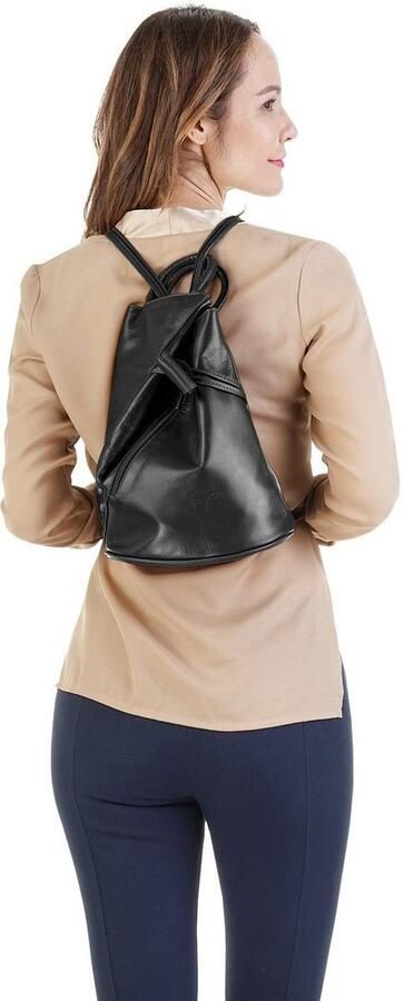 Sa tha Look Rugzak echt leer made in italy - Foto 8