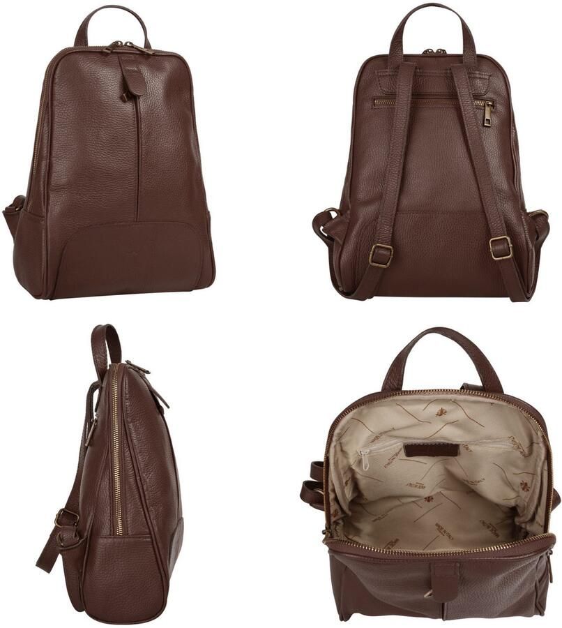 Sa tha Look Rugzak echt leer made in italy