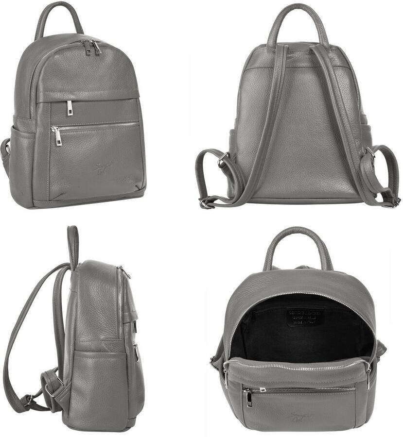 Sa tha Look Rugzak echt leer made in italy