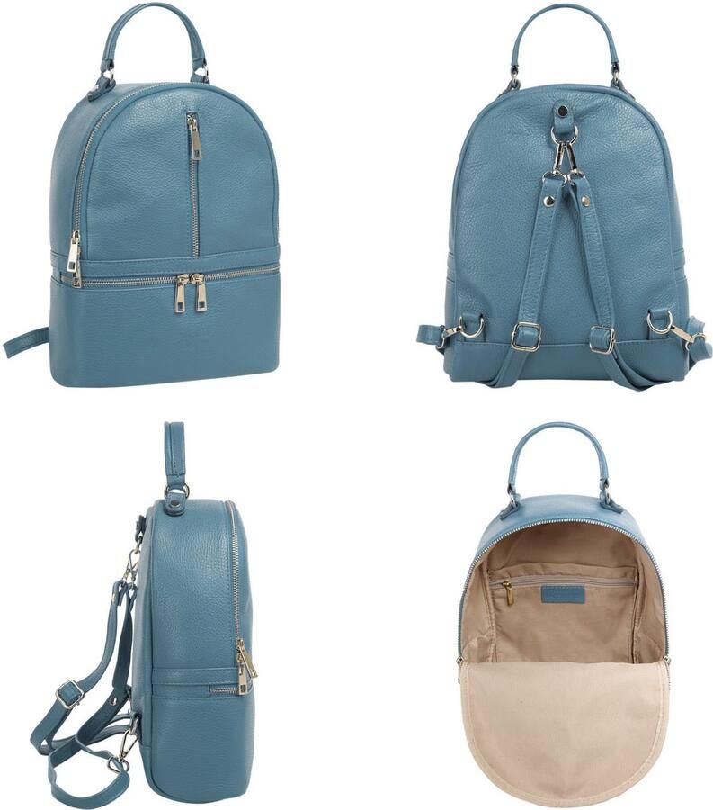 Sa tha Look Rugzak echt leer made in italy - Foto 7