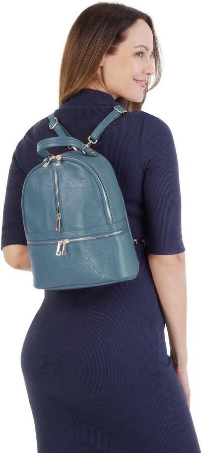 Sa tha Look Rugzak echt leer made in italy - Foto 6