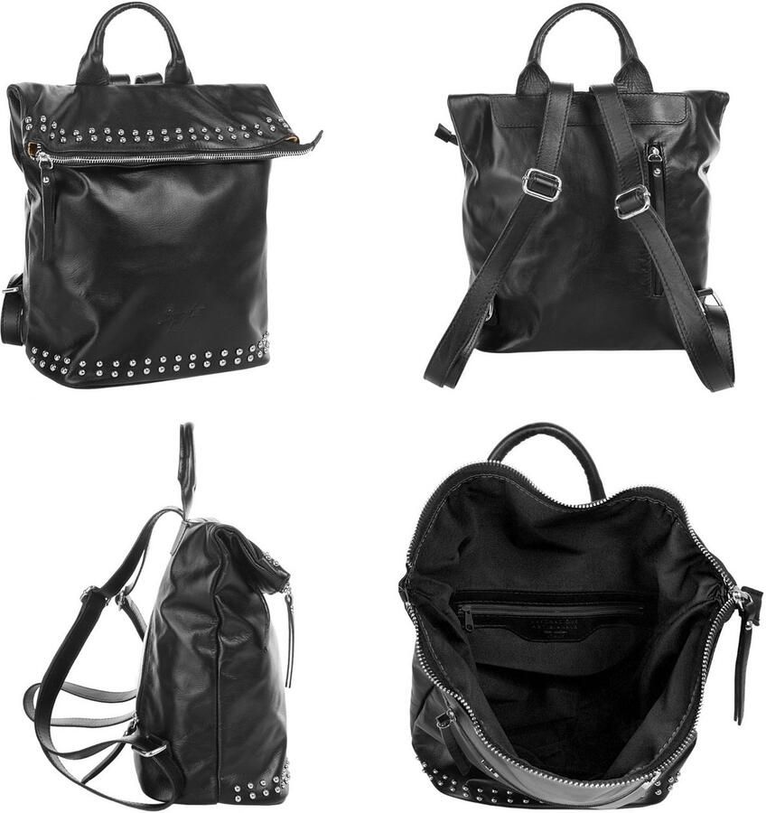 Sa tha Look Rugzak echt leer made in italy - Foto 3