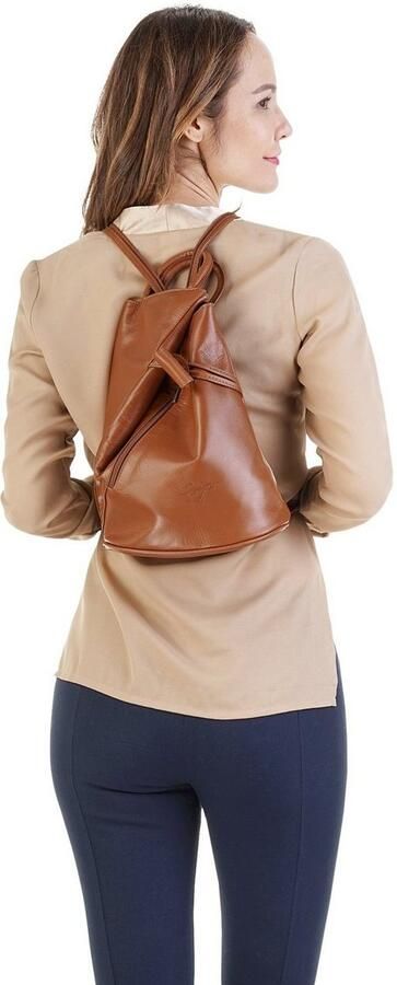 Sa tha Look Rugzak echt leer made in italy - Foto 8
