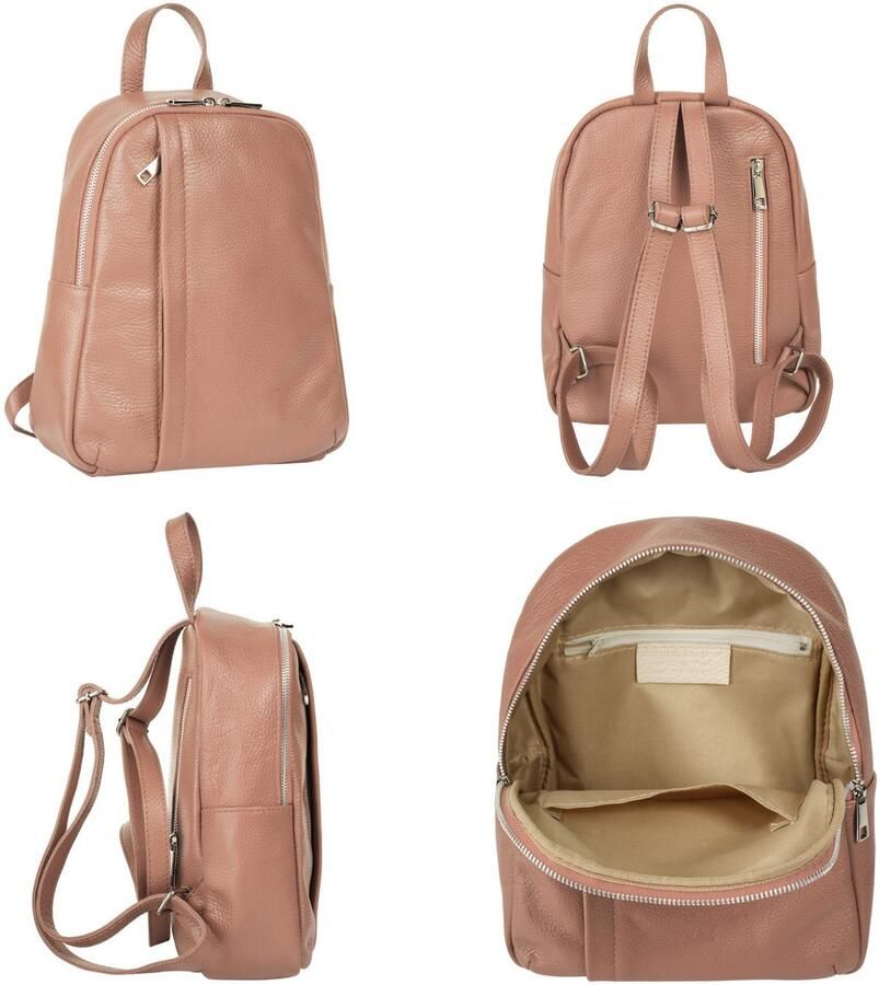 Sa tha Look Rugzak echt leer made in italy