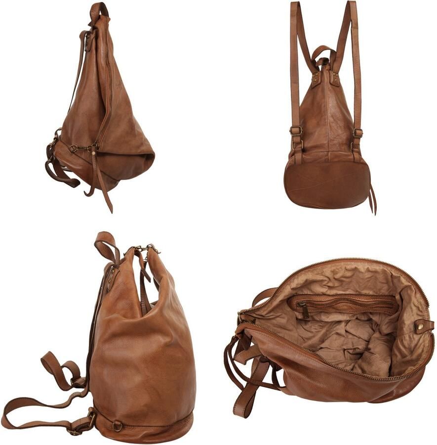 Sa tha Look Rugzak echt leer made in italy