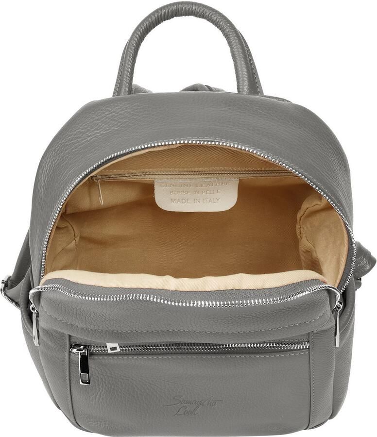 Sa tha Look Rugzak echt leer made in italy - Foto 2