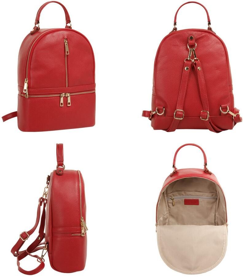 Sa tha Look Rugzak echt leer made in italy - Foto 7