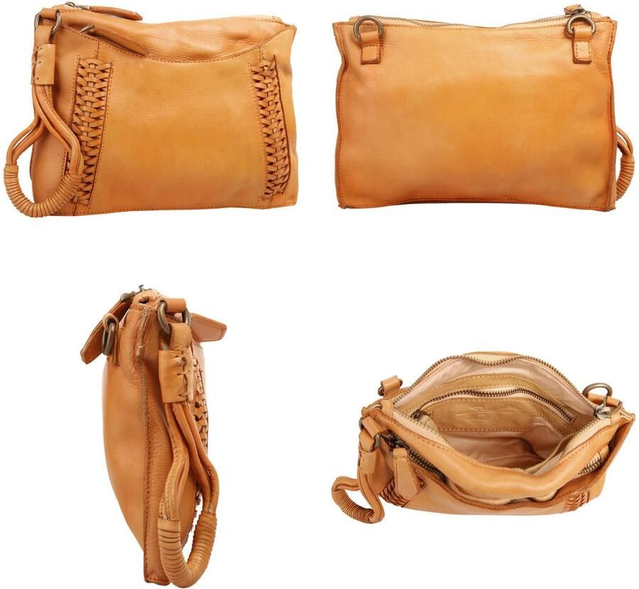 Sa tha Look Schoudertas echt leder