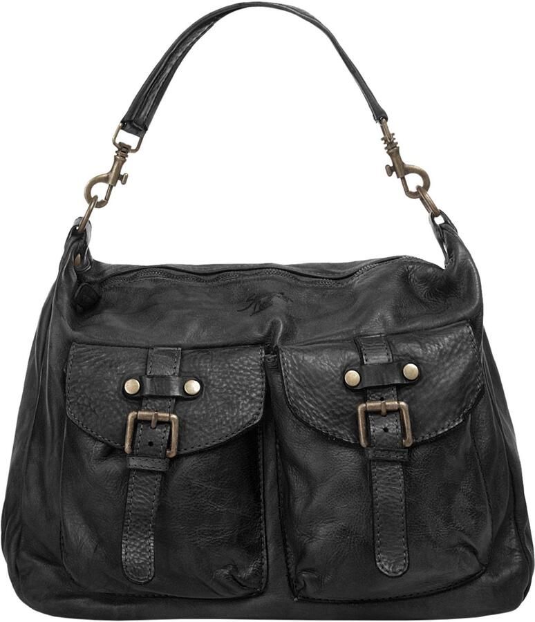 Sa tha Look Schoudertas echt leer made in italy - Foto 11