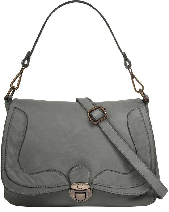 Sa tha Look Schoudertas echt leer made in italy - Foto 6