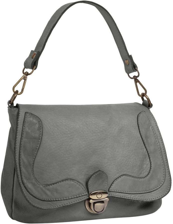 Sa tha Look Schoudertas echt leer made in italy