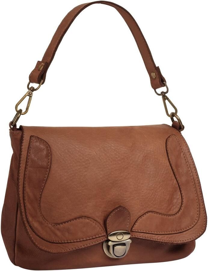 Sa tha Look Schoudertas echt leer made in italy