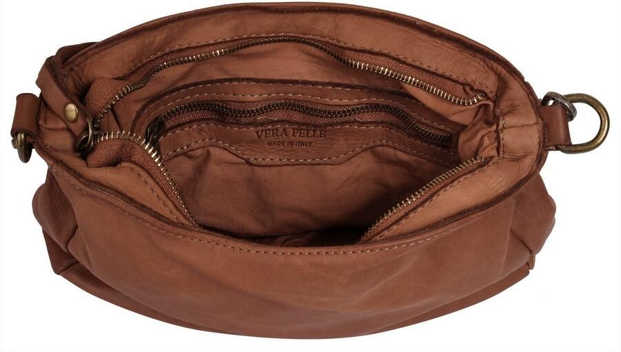 Sa tha Look Schoudertas echt leer made in italy - Foto 3