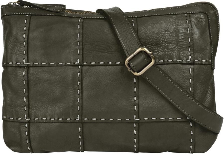 Sa tha Look Schoudertas echt leer made in italy - Foto 7