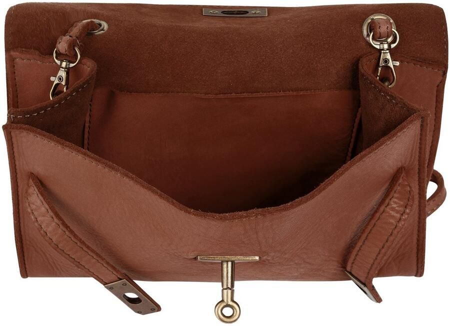 Sa tha Look Schoudertas echt leer made in italy - Foto 4