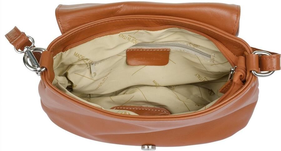 Sa tha Look Schoudertas echt leer made in italy - Foto 5