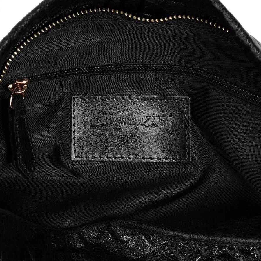 Sa tha Look Schoudertas echt leer made in italy