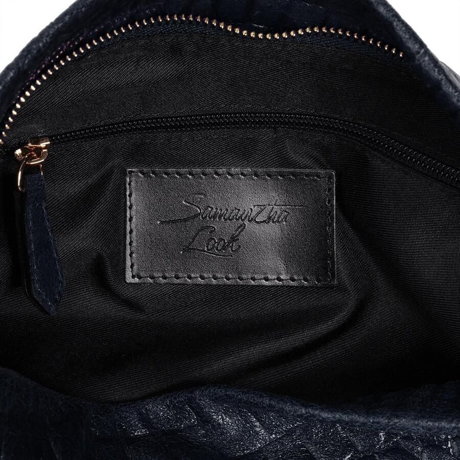 Sa tha Look Schoudertas echt leer made in italy