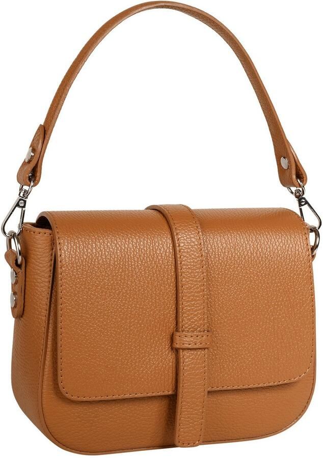 Sa tha Look Schoudertas echt leer made in italy