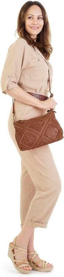 Sa tha Look Schoudertas echt leer made in italy - Foto 2