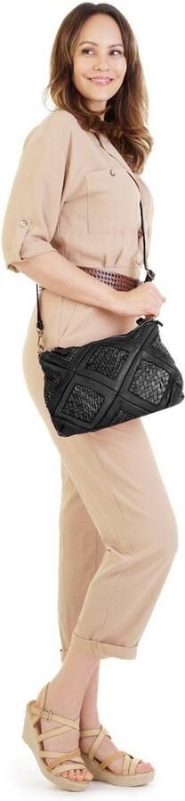 Sa tha Look Schoudertas echt leer made in italy - Foto 3