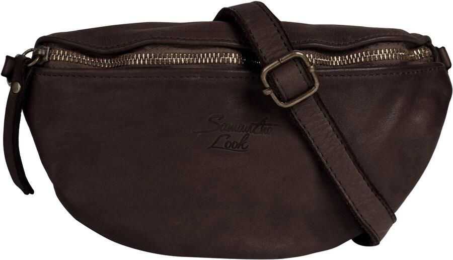 Sa tha Look Schoudertas echt leer made in italy - Foto 6