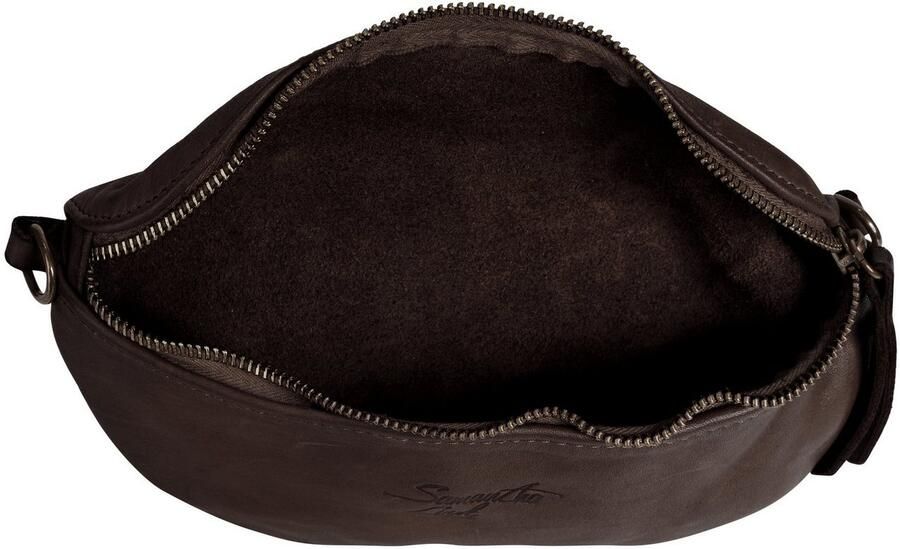 Sa tha Look Schoudertas echt leer made in italy