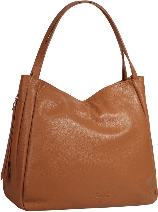 Sa tha Look Schoudertas echt leer made in italy - Foto 3