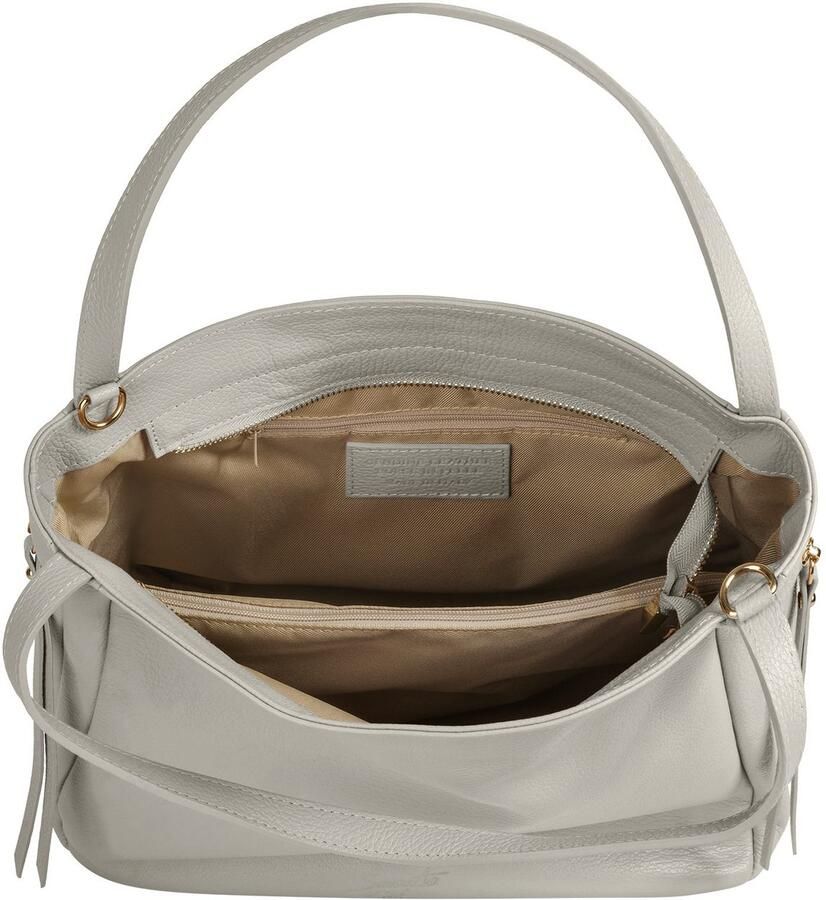 Sa tha Look Schoudertas echt leer made in italy