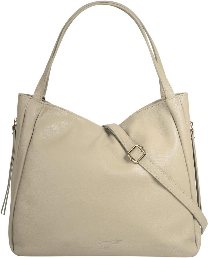 Sa tha Look Schoudertas echt leer made in italy - Foto 6