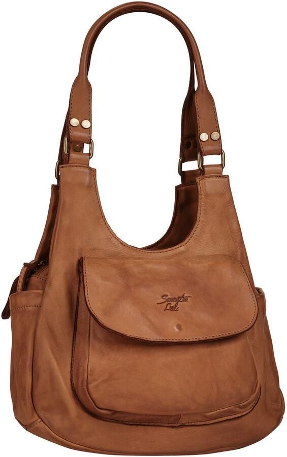 Sa tha Look Schoudertas echt leer made in italy - Foto 4