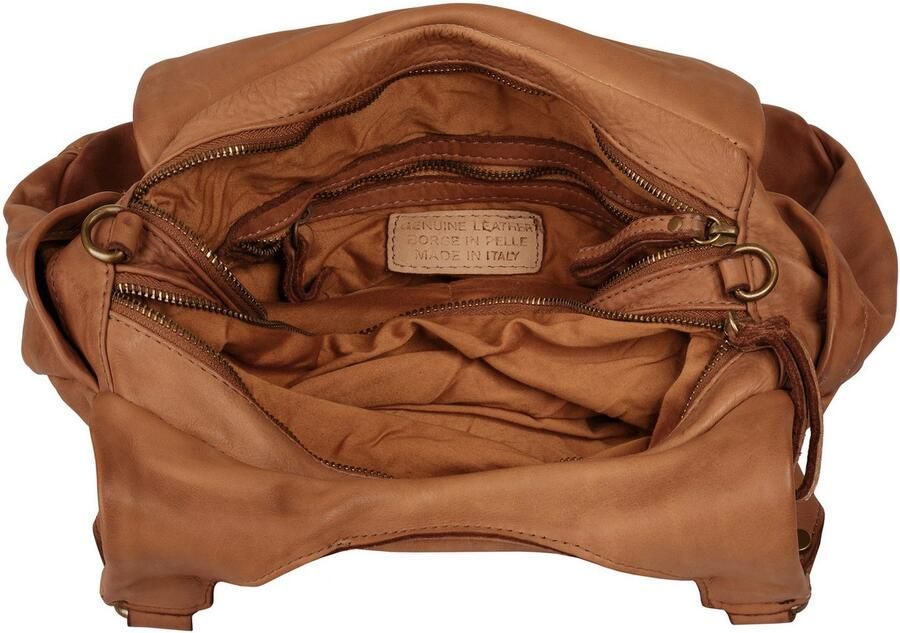 Sa tha Look Schoudertas echt leer made in italy - Foto 2