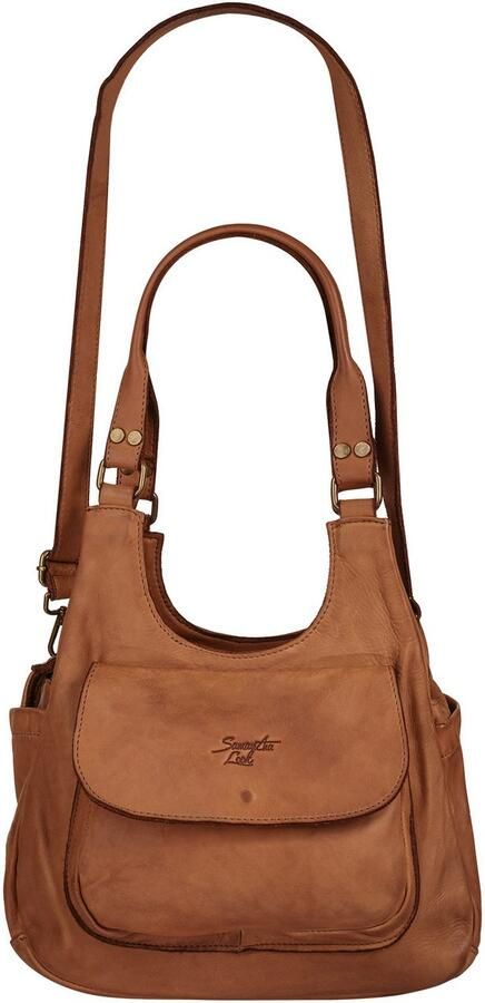 Sa tha Look Schoudertas echt leer made in italy - Foto 5