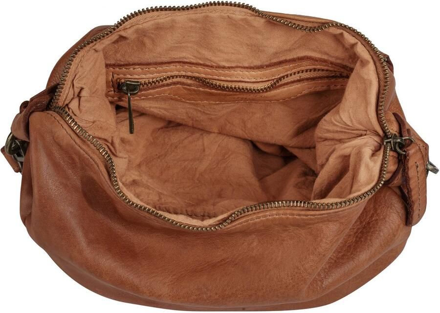 Sa tha Look Schoudertas echt leer made in italy