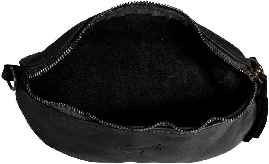 Sa tha Look Schoudertas echt leer made in italy