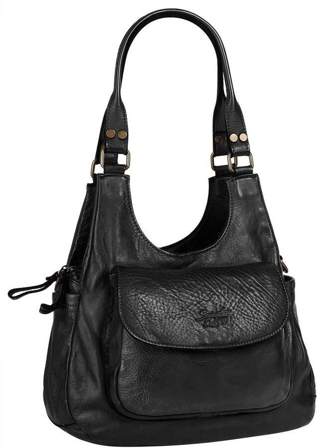 Sa tha Look Schoudertas echt leer made in italy - Foto 4