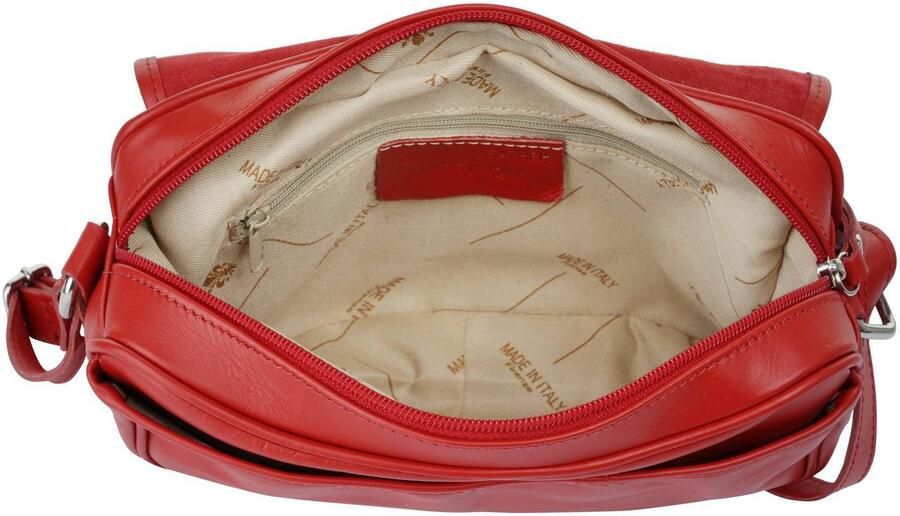 Sa tha Look Schoudertas echt leer made in italy - Foto 5