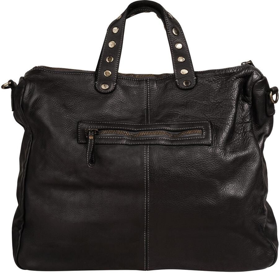 Sa tha Look Schoudertas echt leer made in italy