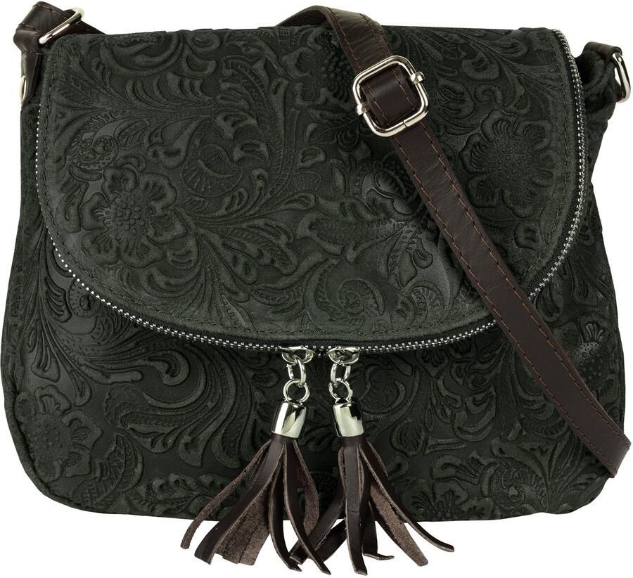 Sa tha Look Schoudertas echt leer made in italy - Foto 2