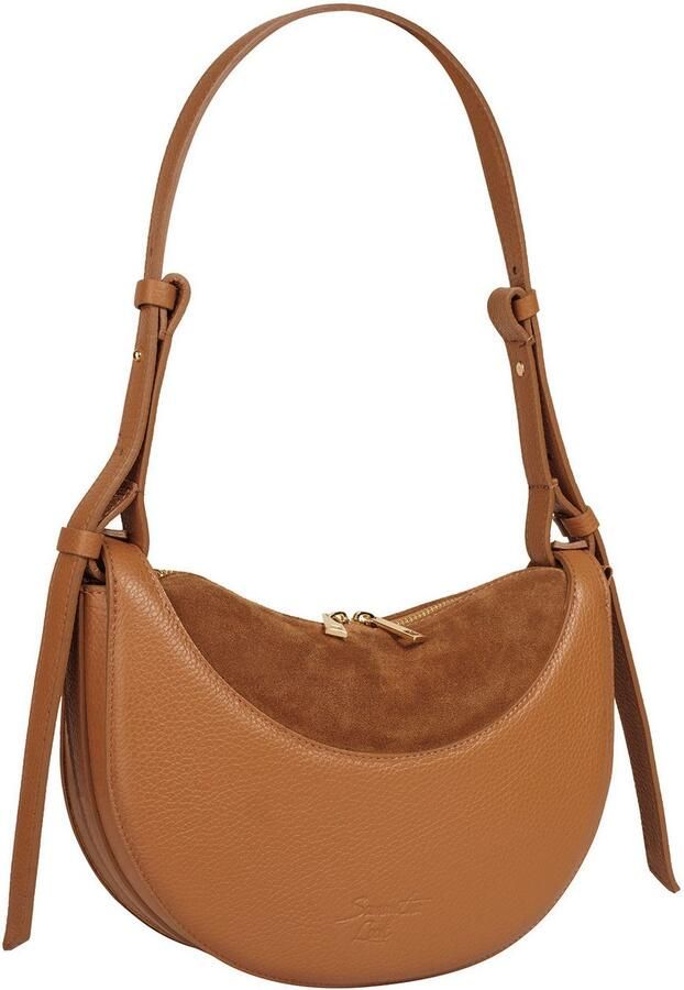 Sa tha Look Schoudertas echt leer made in italy