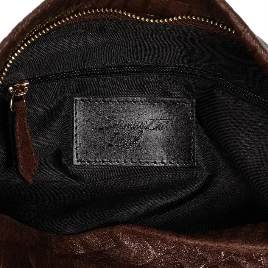 Sa tha Look Schoudertas echt leer made in italy