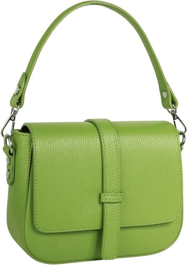 Sa tha Look Schoudertas echt leer made in italy