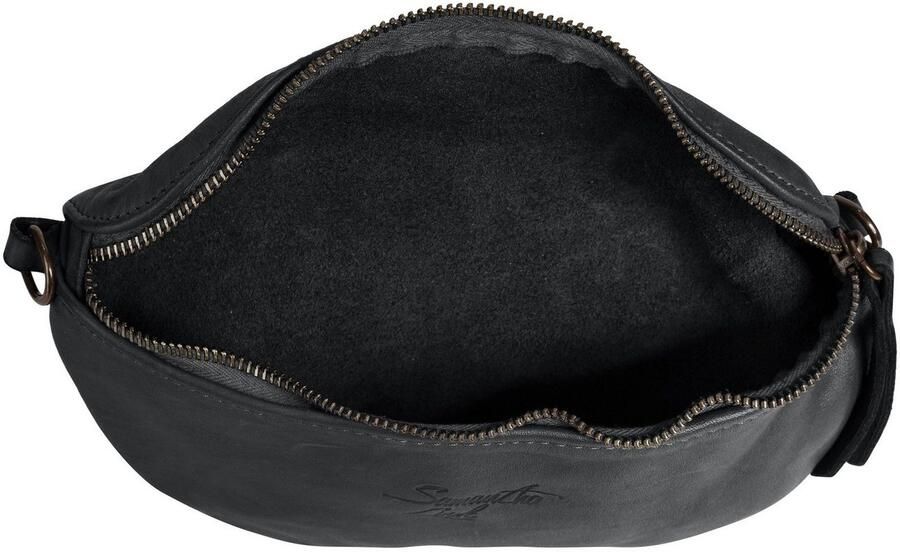 Sa tha Look Schoudertas echt leer made in italy