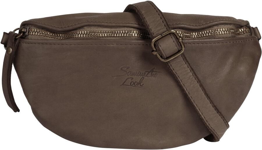 Sa tha Look Schoudertas echt leer made in italy - Foto 5